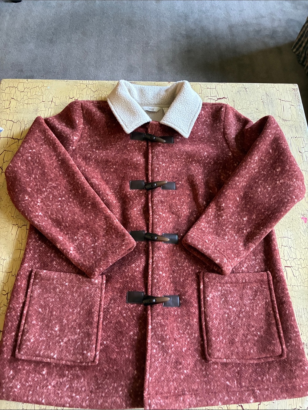 Maroon/Rust color coat